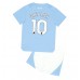 Cheap Manchester City Jack Grealish #10 Home Football Kit Children 2023-24 Short Sleeve (+ pants)